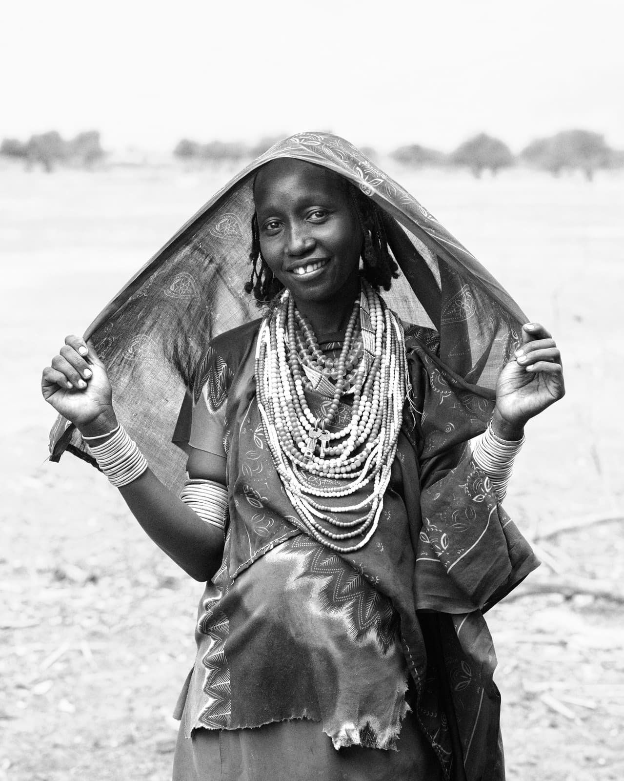 Man with body paint, Arbore community
