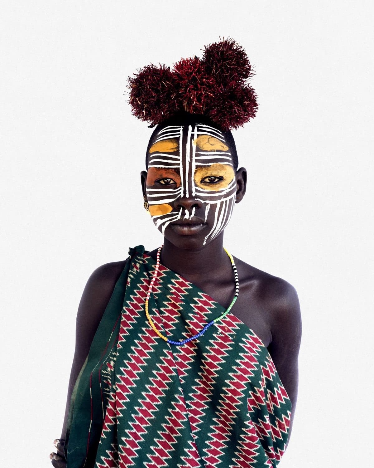 Woman with painted face, Suri community